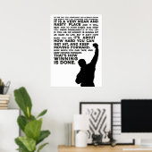 Rocky Motivation alpolmanujsaf Poster (Thuiskantoor)