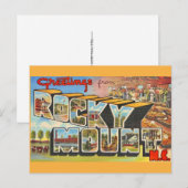 Rocky Mount NC ansichtkaart Briefkaart (Voorkant / Achterkant)