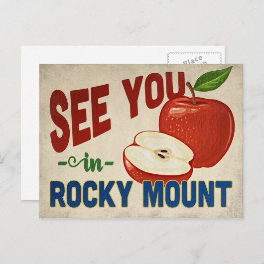 Rocky Mount North Carolina Apple -  Briefkaart (Voorkant / Achterkant)