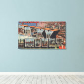 Rocky Mount, North Carolina - Large Letter Scene Canvas Afdruk (Insitu (Houten vloer))