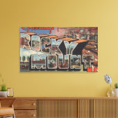Rocky Mount, North Carolina - Large Letter Scene Canvas Afdruk (Insitu (Woonkamer))