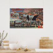 Rocky Mount, North Carolina - Large Letter Scene Poster (Keuken)