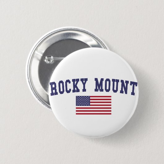 Rocky Mount US Flag Ronde Button 5,7 Cm (Voorkant /achterkant)