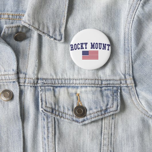 Rocky Mount US Flag Ronde Button 5,7 Cm (In situ)