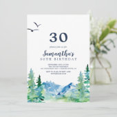 Rocky Mountain 30th Birthday Kaart (Staand voorkant)