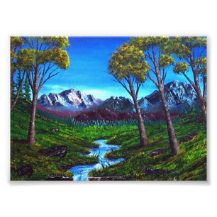 Rocky Mountain Abstract Foto Afdruk