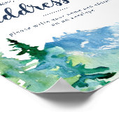 Rocky Mountain-adres Baby shower Envelope-teken Poster (Hoek)