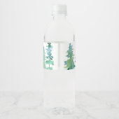 Rocky Mountain Adventure Await Waterfles Etiket (Achterkant)