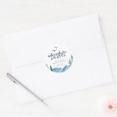 Rocky Mountain Adventure wacht op party Favor Ronde Sticker (Envelop)