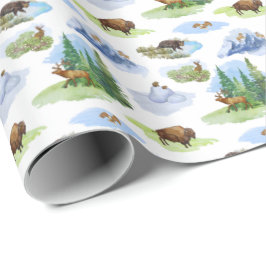 Rocky Mountain Animal Toile (Original) Cadeaupapier