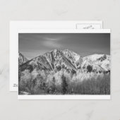 Rocky Mountain Autumn High in Black en White Briefkaart (Voorkant / Achterkant)