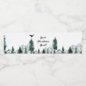 Rocky Mountain Avonturen Waterfles Label Waterfles Etiket (Enkel label)