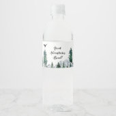 Rocky Mountain Avonturen Waterfles Label Waterfles Etiket (Voorkant)