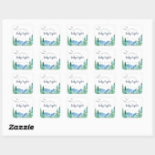 Rocky Mountain Baby shower Bookplaat Vierkante Sticker (Vel)