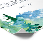 Rocky Mountain Baby shower Diaper Raffle Sign Poster (Hoek)