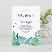 Rocky Mountain Baby Shower Kaart (Staand voorkant)