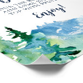 Rocky Mountain Baby shower Mam-osa Bar Sign Poster (Hoek)