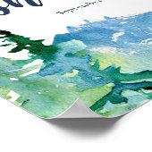 Rocky Mountain Baby shower WelkomstPoster Poster (Hoek)