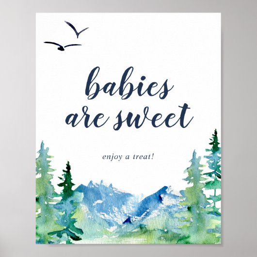 Rocky Mountain baby's zijn sweet Geniet van een Tr Poster (Voorkant)