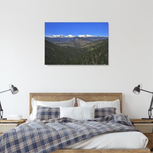 Rocky Mountain Backcountry Canvas Afdruk (Insitu (Slaapkamer))