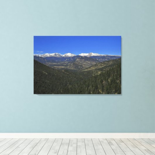 Rocky Mountain Backcountry Canvas Afdruk (Insitu (Houten vloer))