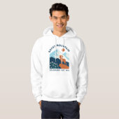 Rocky Mountain Bighorn Sheep Mid-Century Park Hoodie (Voorkant volledig)