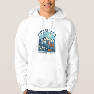 Rocky Mountain Bighorn Sheep Mid-Century Park Hoodie