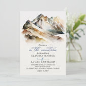 Rocky Mountain bruiloft Kaart (Staand voorkant)