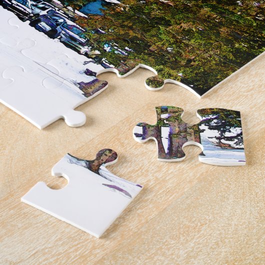 Rocky Mountain Castle - Banff Canada Legpuzzel (Zijkant)