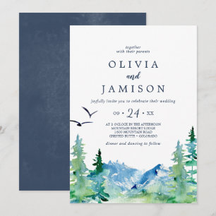 Rocky Mountain Casual Destination Wedding Kaart