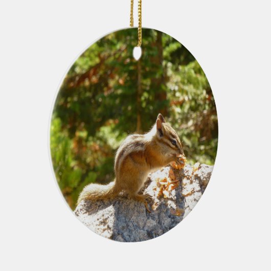 Rocky Mountain Chipmunk Keramisch Ornament (Rechts)