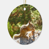 Rocky Mountain Chipmunk Keramisch Ornament (Links)