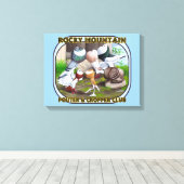 Rocky Mountain Club Logo Canvas Afdruk (Insitu (Houten vloer))