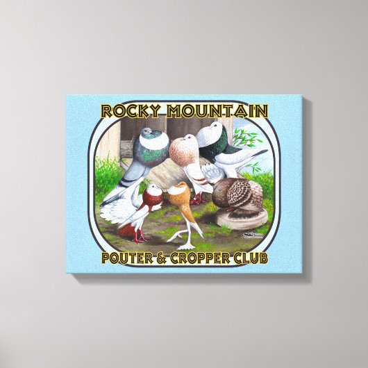 Rocky Mountain Club Logo Canvas Afdruk (Voorkant)