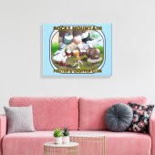 Rocky Mountain Club Logo Canvas Afdruk (Insitu (Woonkamer))