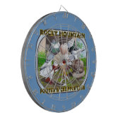 Rocky Mountain Club Logo Dartbord (Voorkant Links)
