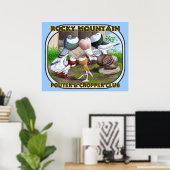 Rocky Mountain Club Logo Poster (Thuiskantoor)
