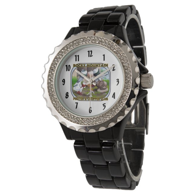 Rocky Mountain Club Logo Wrist Watch Horloge (Gekanteld)