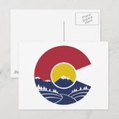 Rocky Mountain Colorado C Briefkaart (Voorkant / Achterkant)