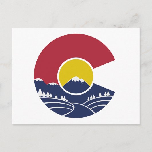 Rocky Mountain Colorado C Briefkaart (Voorkant)