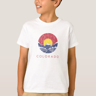 Rocky Mountain Colorado Sunset Logo T-shirt