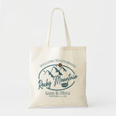 Rocky Mountain Colorado Wedding Welcome Canvas tas (Voorkant)