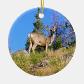 Rocky Mountain Deer Keramisch Ornament (Voorkant)