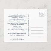 Rocky Mountain Destination Save the Date Briefkaar Uitnodiging Briefkaart (Achterkant)