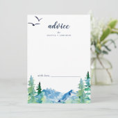 Rocky Mountain Destination Wedding Advieskaart (Staand voorkant)