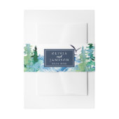 Rocky Mountain Destination Wedding Belly Band Uitnodigingen Wikkel (Voorkant Voorbeeld)