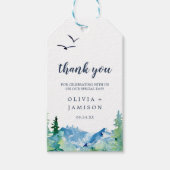 Rocky Mountain Destination Wedding Dank je wel Cadeaulabel (Voorkant)