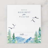 Rocky Mountain Destination Wedding Plaatskaartje (Buitenkant ongevouwen)