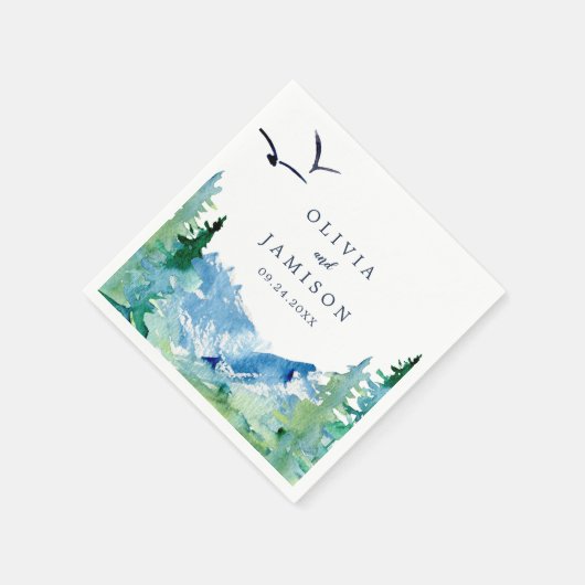Rocky Mountain Destination Wedding Servet (Hoek)
