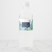 Rocky Mountain Destination Wedding Waterfles Etiket (Voorkant)